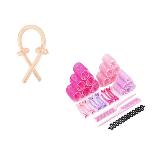 Glovira Dream Curls — Silk Overnight Curling Set